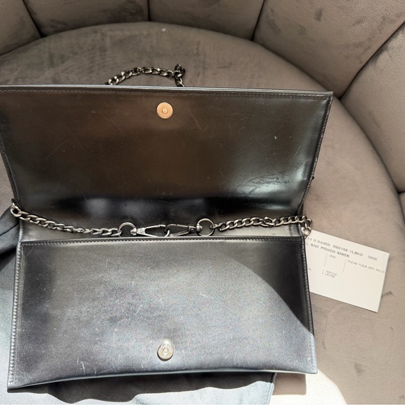 YVES SAINT LAURENT Smoking YSL Monogram Clutch Bag quilted - Picture 10 of 16